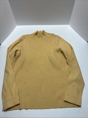 Investments Men's Ribbed Turtleneck Sweater in Pale Mustard
